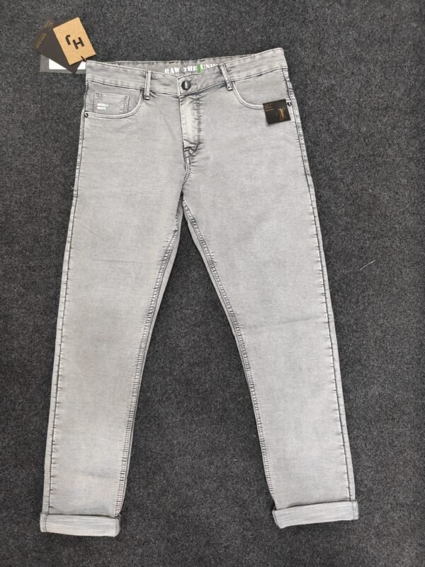 Men’s Mist Silver Easy Fit Denim Jeans