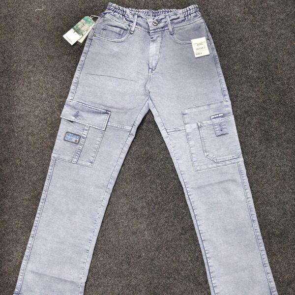 Men’s Ice Blue Utility Cargo Jogger Pants