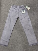 Men’s Stone Grey Washed Pocket Jogger Pants