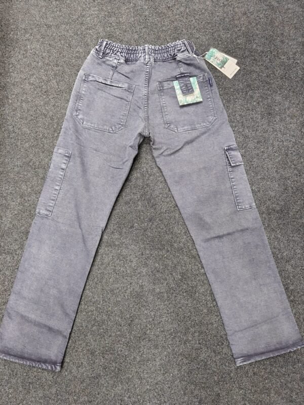 Men’s Stone Grey Washed Pocket Jogger Pants
