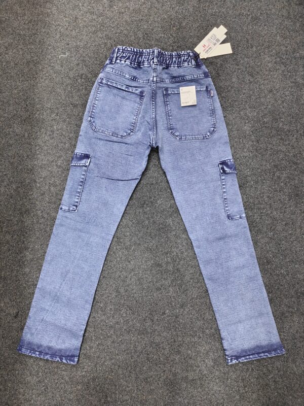 Men’s Ice Blue Washed Utility Jogger Pants