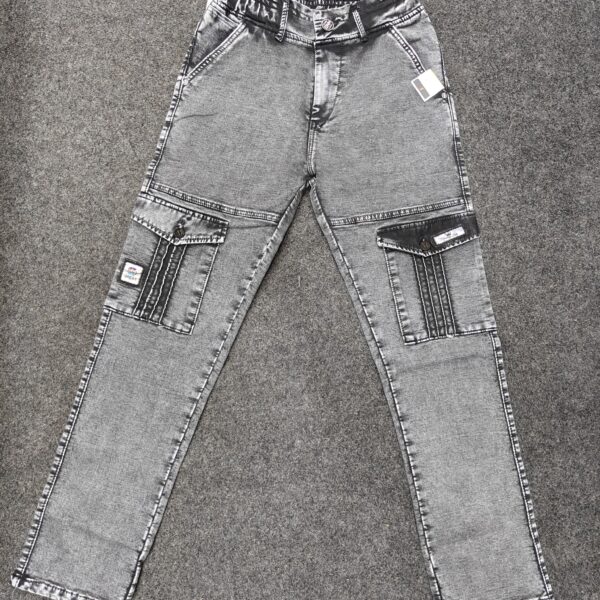 Men’s Charcoal Grey Utility Pocket Jogger Pants