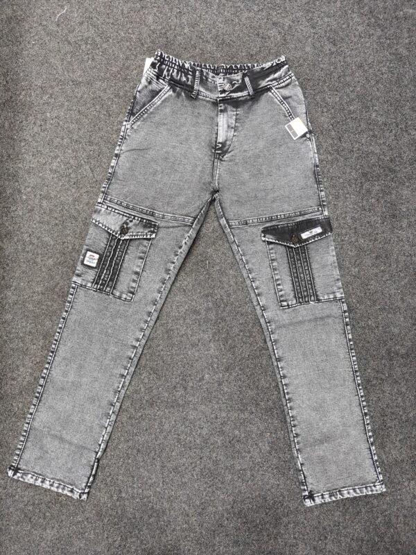 Men’s Charcoal Grey Utility Pocket Jogger Pants