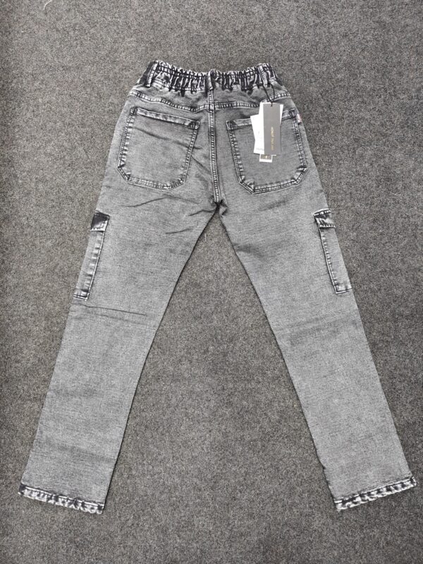 Men’s Charcoal Grey Utility Pocket Jogger Pants