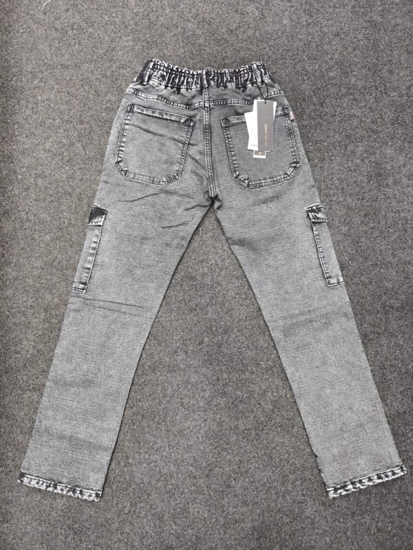 Men’s Charcoal Grey Utility Pocket Jogger Pants