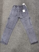 Men’s Charcoal Grey Washed Utility Pocket Jogger Pants