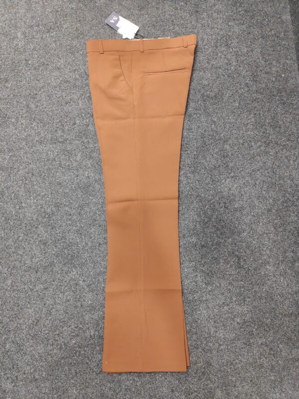 Men’s Rust Brown Bootcut Formal Trousers