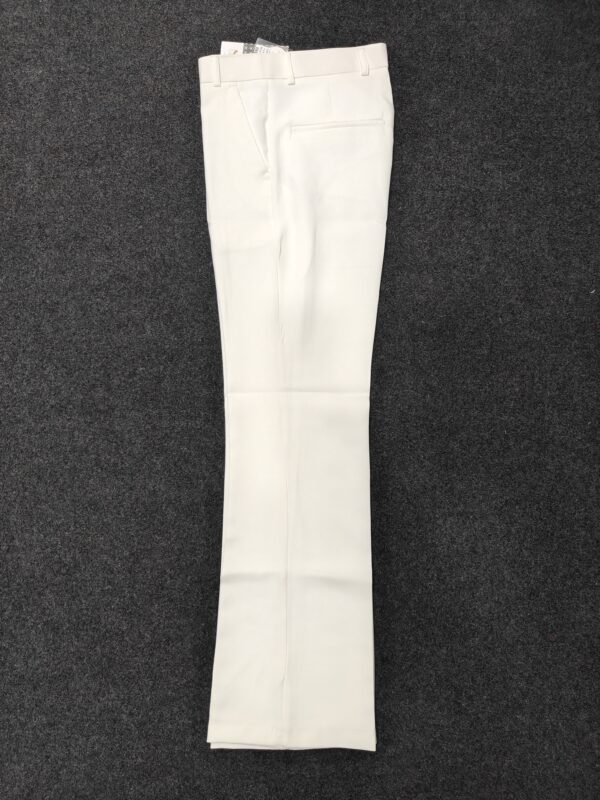 Men’s White Bootcut Formal Trousers