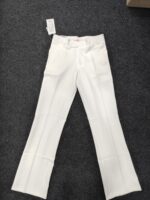 Men’s White Bootcut Formal Trousers