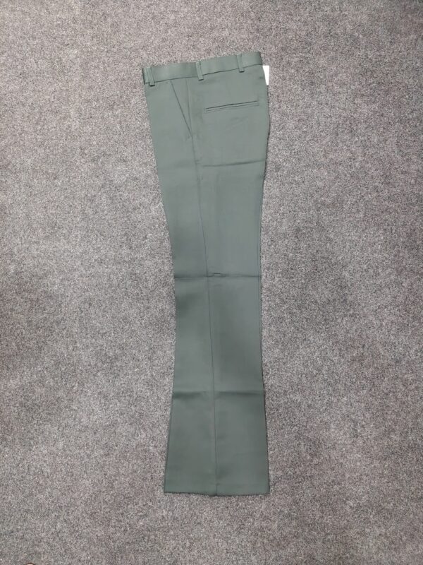 Men’s Olive Green Bootcut Formal Trousers