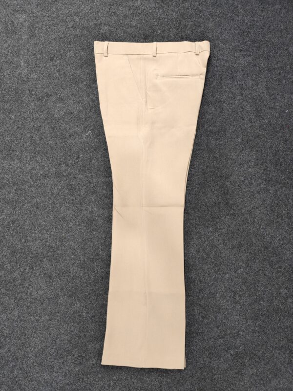 Men’s Beige Bootcut Formal Trousers