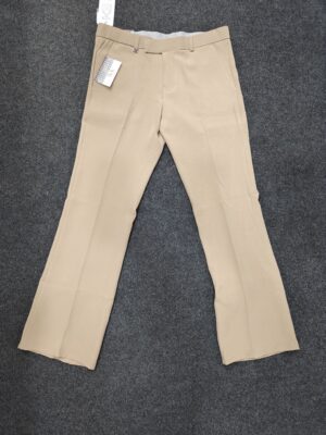 Men’s Beige Bootcut Formal Trousers