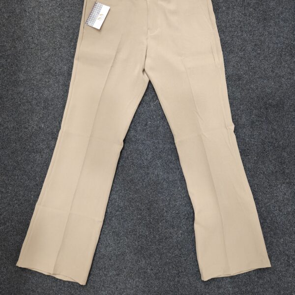 Men’s Beige Bootcut Formal Trousers
