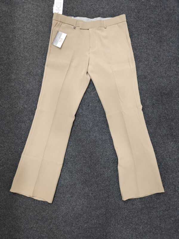 Men’s Beige Bootcut Formal Trousers