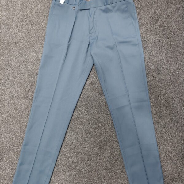 Men’s Steel Blue Ankle Fit Formal Trousers