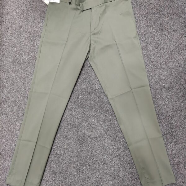 Men’s Olive Green Ankle Fit Formal Trousers