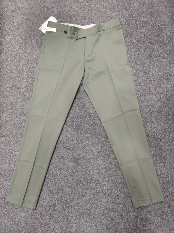 Men’s Olive Green Ankle Fit Formal Trousers