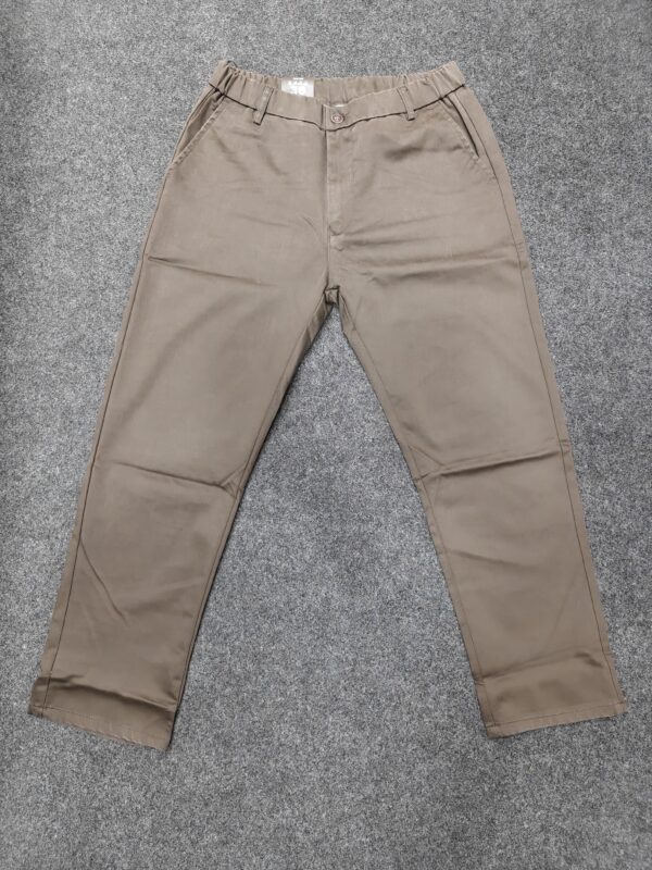 Men’s Relaxed Fit Formal Trouser – Taupe Brown Solid