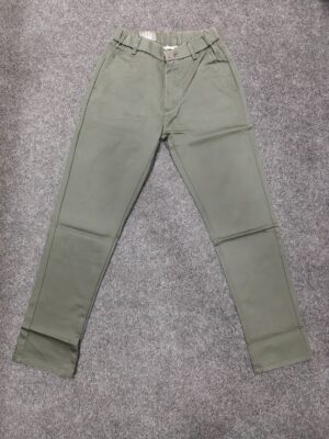 Men’s Dark Olive Relaxed Fit Formal Trousers
