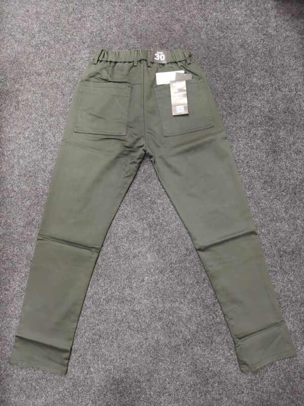Men’s Dark Olive Relaxed Fit Formal Trousers