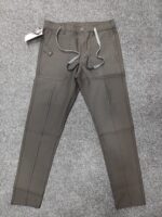 Men’s Cargo-Style Track Pants with Drawstring (Creme / Black)