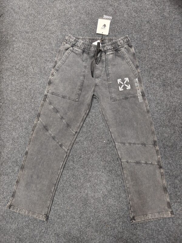 Men’s Acid Wash Relaxed Fit Pants (Green / Creme / Grey) – Streetwear Edition