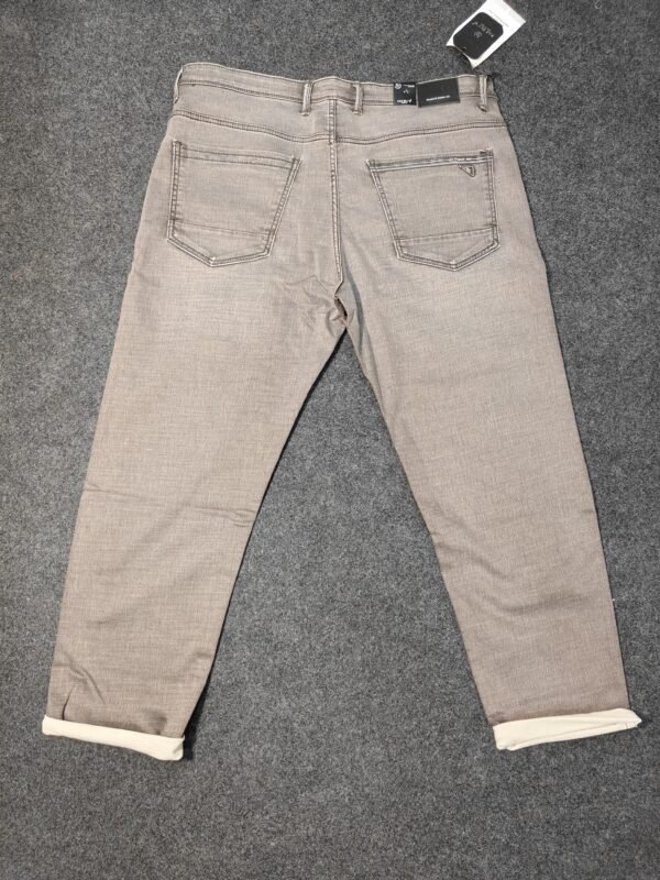 Men’s Big Size Brown Wash Denim Jeans
