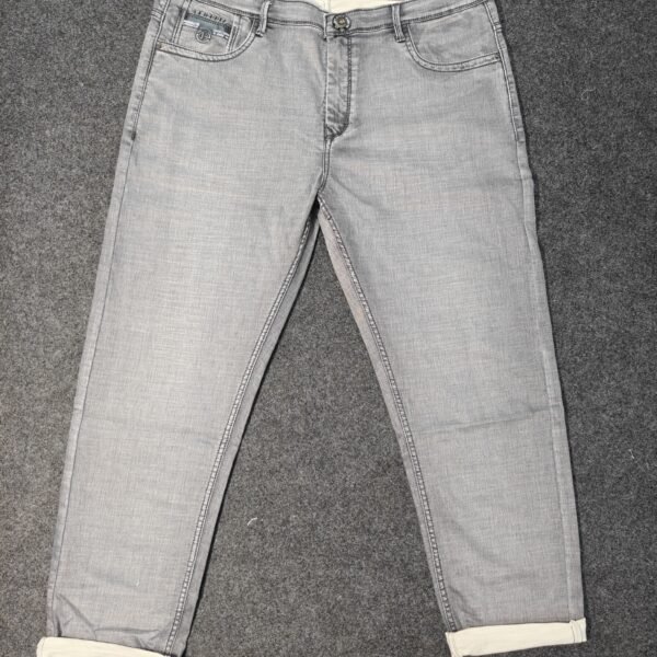 Men’s Big Size Dark Grey Wash Denim Jeans