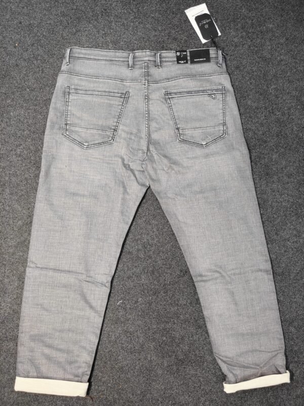 Men’s Big Size Dark Grey Wash Denim Jeans