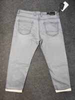 Men’s Big Size Light Grey Wash Denim Jeans
