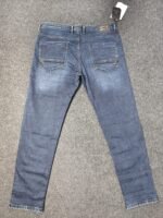 Men’s Big Size Straight Fit Denim Jeans – Mid Blue Washed