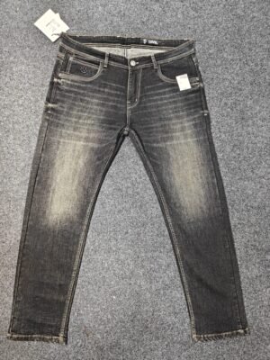 Men’s Big Size Jeans – Charcoal Black Washed
