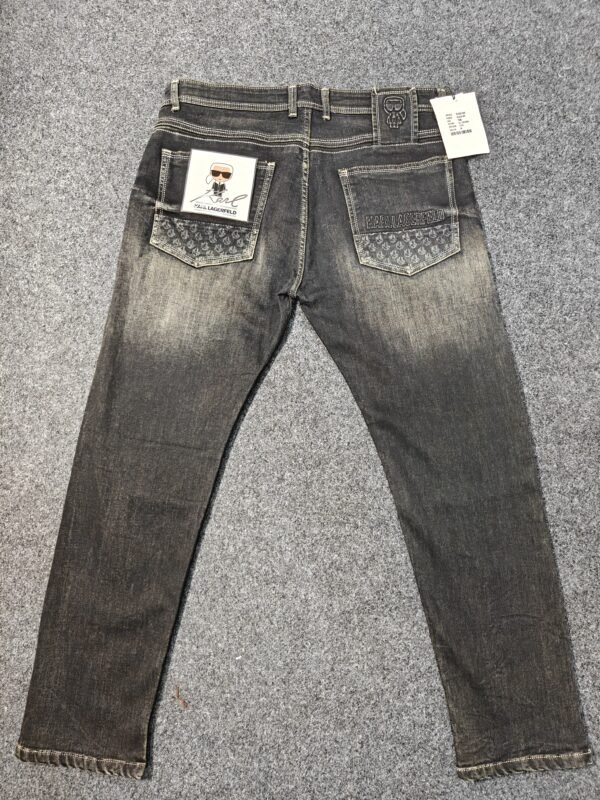 Men’s Big Size Jeans – Charcoal Black Washed