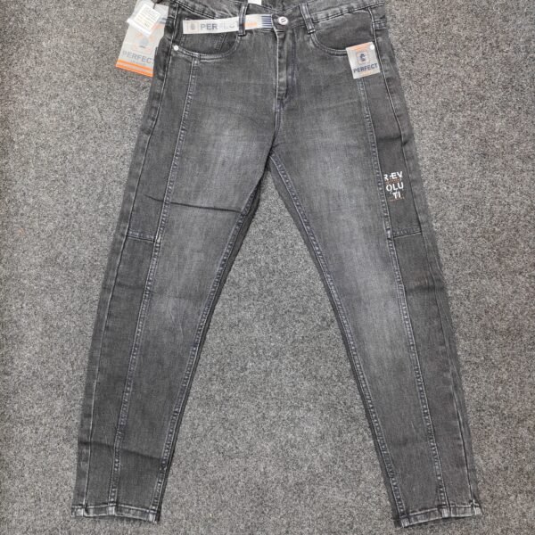 Men’s Surgery Fit Denim Jeans – Dark Grey Washed