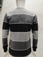 Men’s Full Sleeve Crew Neck Textured Knit T-Shirt - Multi color