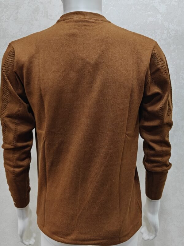 Men’s Full Sleeve Textured Knit T-Shirt – Dual color