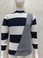 Men’s Navy-White Stripe Full Sleeve Tshirt