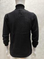 Men’s Textured High Neck Knit Sweater – Full Sleeve Pullover