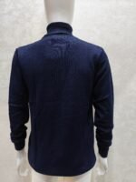 Men’s Textured High Neck Knit Sweater – Full Sleeve Pullover