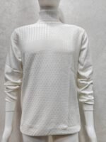Men’s Textured High Neck Knit Sweater – Full Sleeve Pullover