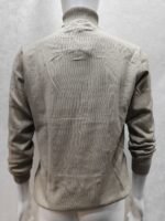 Men’s Textured High Neck Knit Sweater – Full Sleeve Pullover