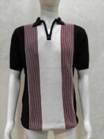 Men’s Black Zip Polo Half Sleeve Tshirt