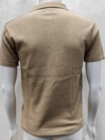 Men’s Textured Knitted Polo T-Shirt