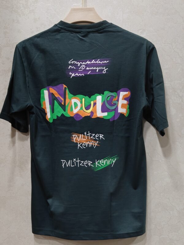 Men’s Round Neck Graphic T-Shirt – “INDULGE”