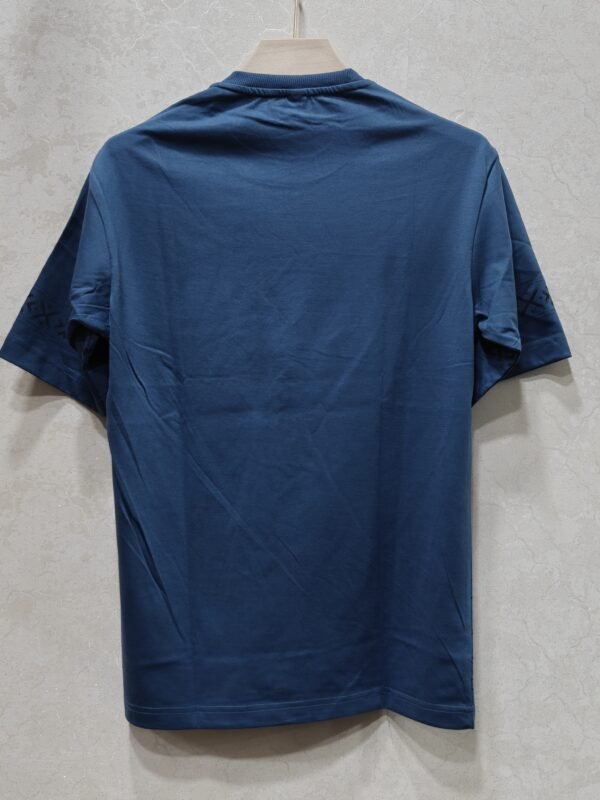 Geo-X Emblem Border Tee – Crew Neck Half Sleeve T-Shirt