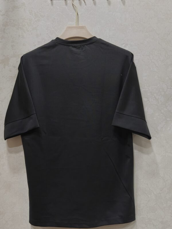 Crown Monogram Patch Tee – Men’s Crew Neck Half Sleeve T-Shirt