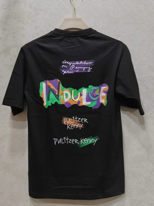 Men’s Round Neck Graphic T-Shirt – “INDULGE”