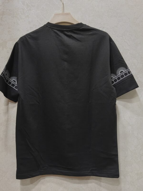 Midnight Mandala Border Tee – Black