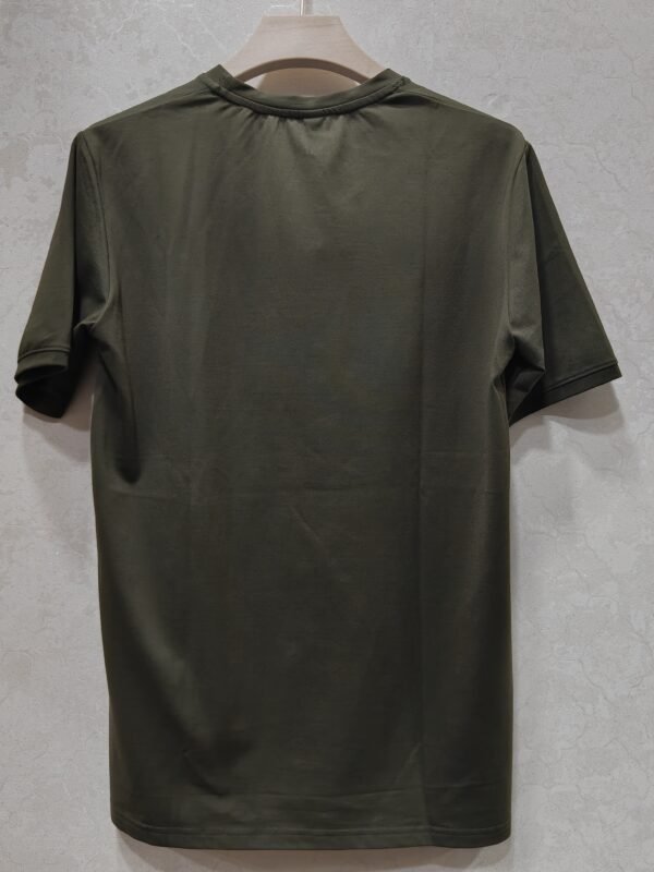 “MATTER” Paint-Splash Script Tee – Olive Green