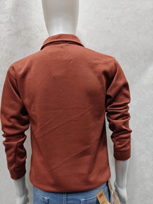 Quarter-Zip Collar Knit Sweatshirt – Full Sleeve